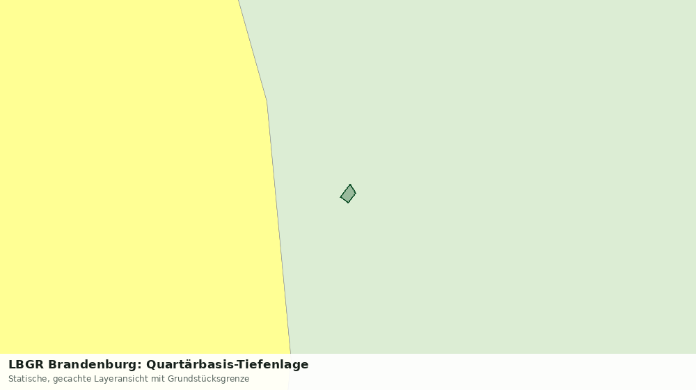 Statische Kartenansicht: LBGR Brandenburg: Quartärbasis-Tiefenlage