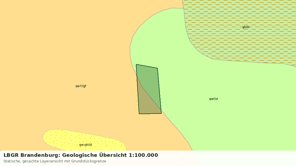 Statische Kartenansicht: LBGR Brandenburg: Geologische Übersicht 1:100.000