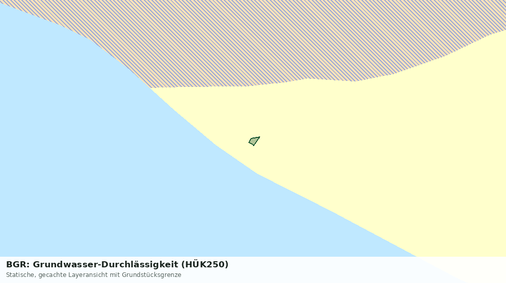 Statische Kartenansicht: BGR: Grundwasser-Durchlässigkeit (HÜK250)