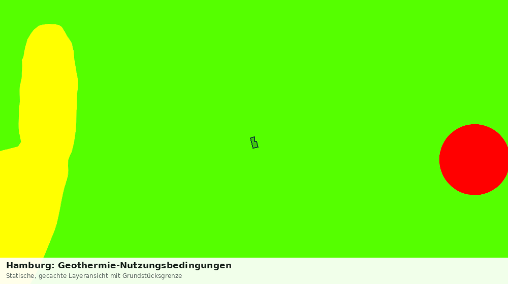 Statische Kartenansicht: Hamburg: Geothermie-Nutzungsbedingungen