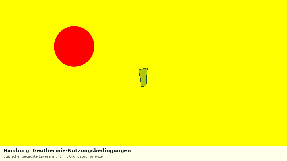 Statische Kartenansicht: Hamburg: Geothermie-Nutzungsbedingungen