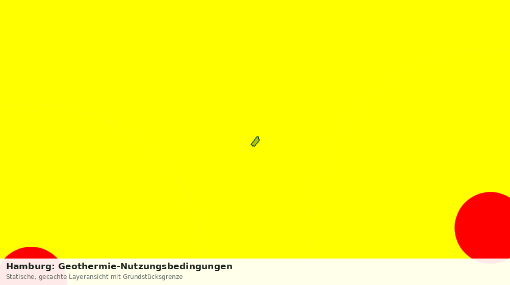 Statische Kartenansicht: Hamburg: Geothermie-Nutzungsbedingungen