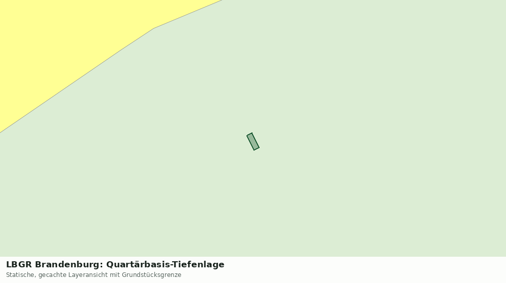 Statische Kartenansicht: LBGR Brandenburg: Quartärbasis-Tiefenlage