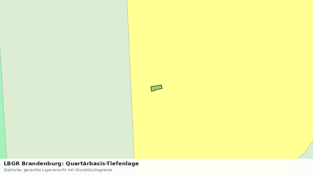 Statische Kartenansicht: LBGR Brandenburg: Quartärbasis-Tiefenlage