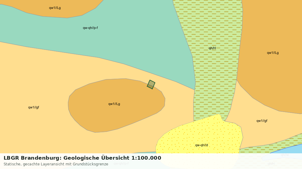 Statische Kartenansicht: LBGR Brandenburg: Geologische Übersicht 1:100.000