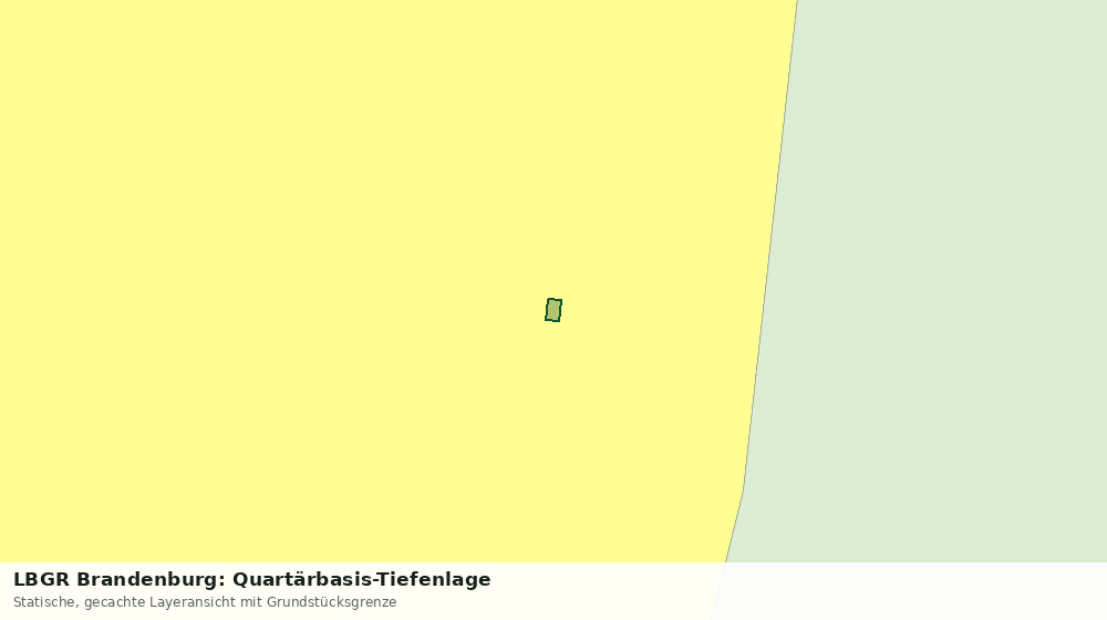 Statische Kartenansicht: LBGR Brandenburg: Quartärbasis-Tiefenlage