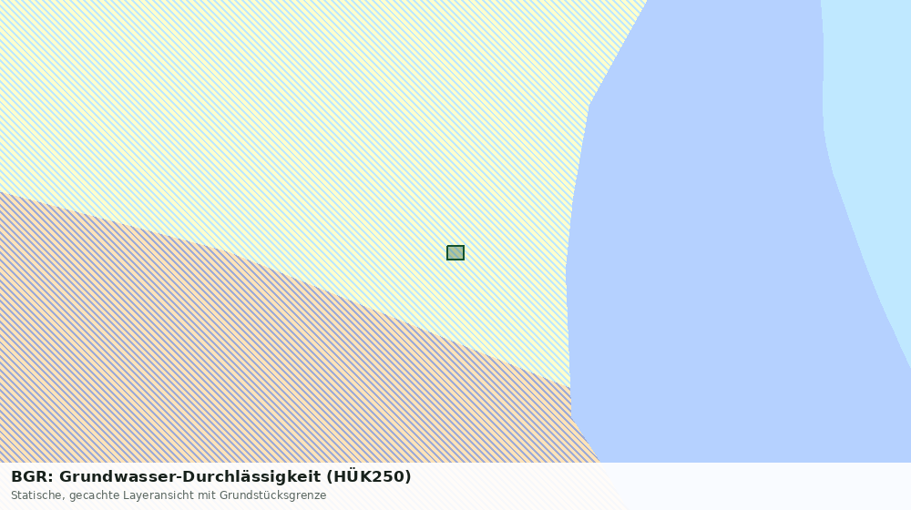 Statische Kartenansicht: BGR: Grundwasser-Durchlässigkeit (HÜK250)