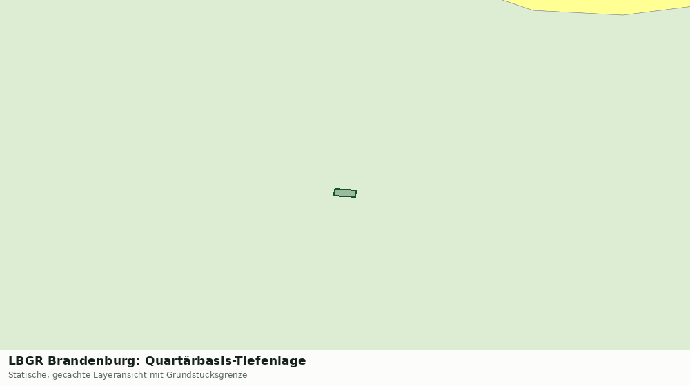 Statische Kartenansicht: LBGR Brandenburg: Quartärbasis-Tiefenlage