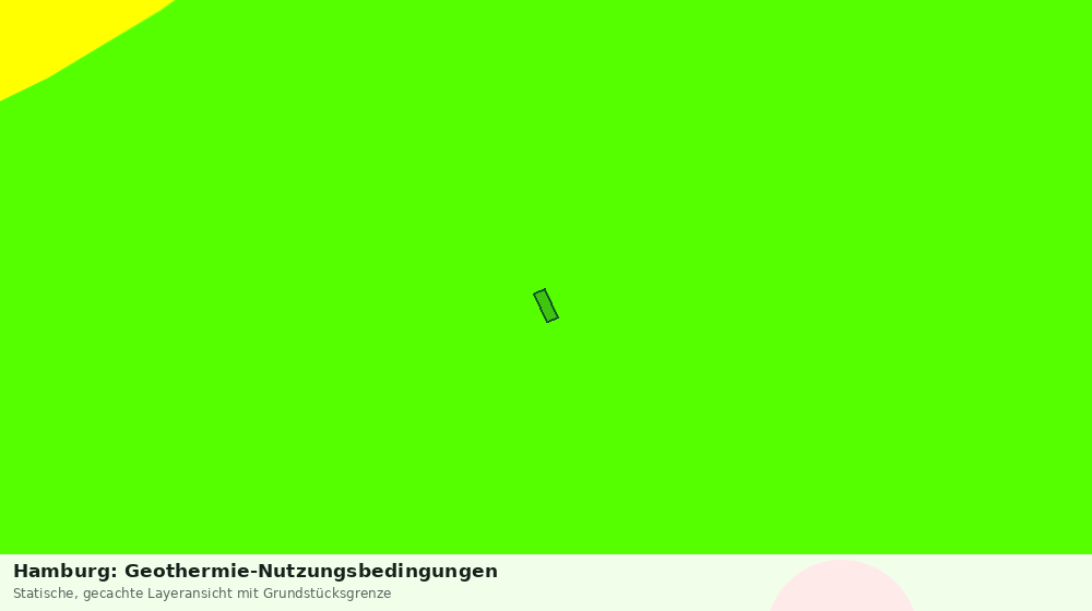 Statische Kartenansicht: Hamburg: Geothermie-Nutzungsbedingungen