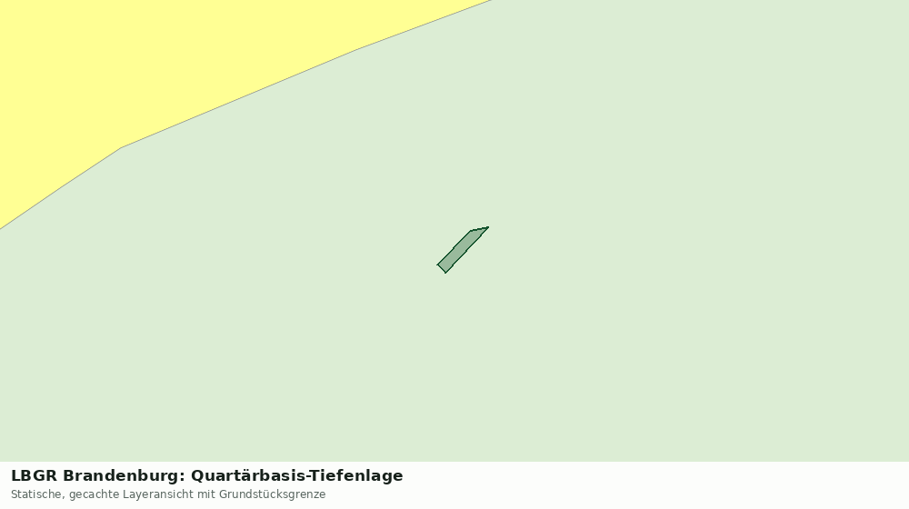 Statische Kartenansicht: LBGR Brandenburg: Quartärbasis-Tiefenlage