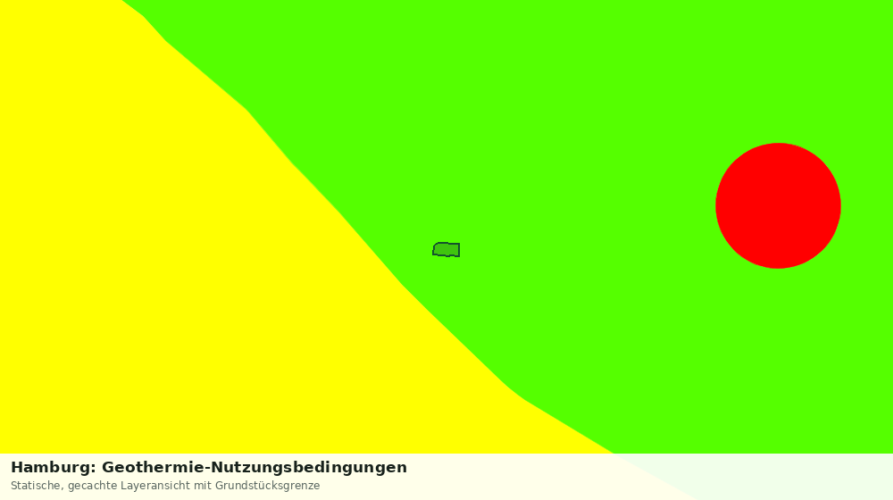 Statische Kartenansicht: Hamburg: Geothermie-Nutzungsbedingungen