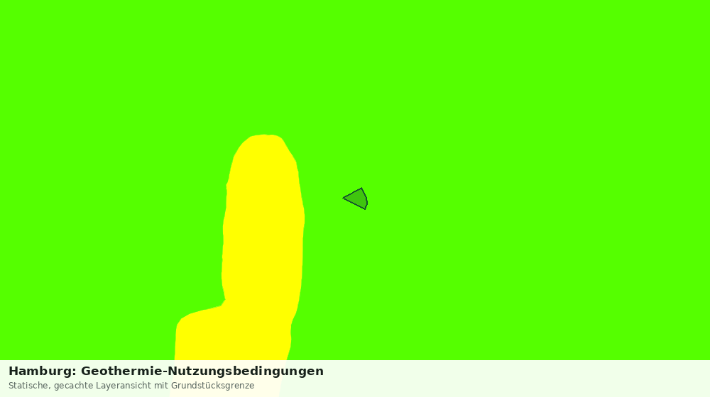 Statische Kartenansicht: Hamburg: Geothermie-Nutzungsbedingungen