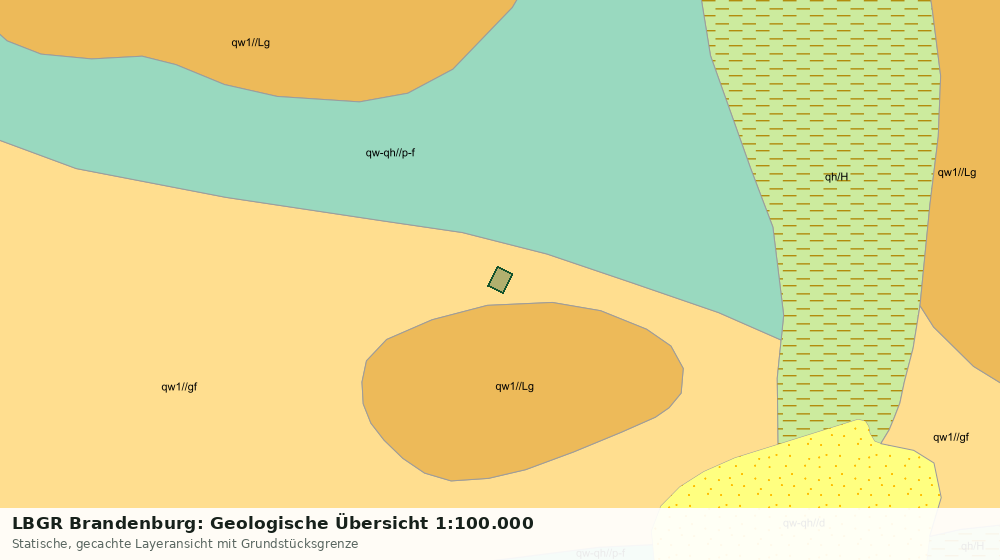 Statische Kartenansicht: LBGR Brandenburg: Geologische Übersicht 1:100.000
