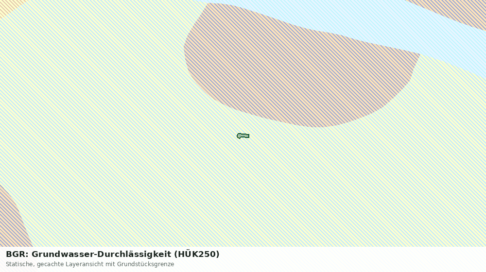 Statische Kartenansicht: BGR: Grundwasser-Durchlässigkeit (HÜK250)