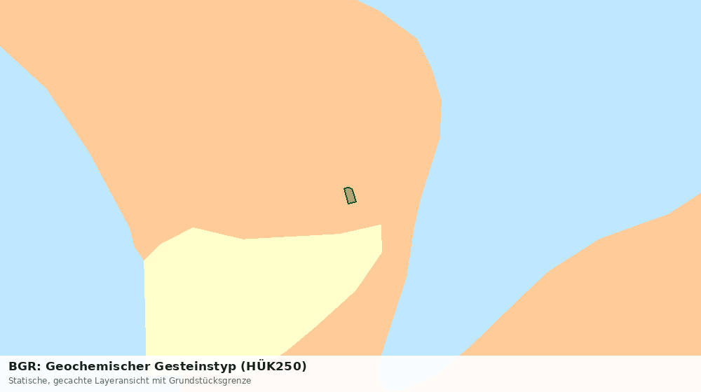 Statische Kartenansicht: BGR: Geochemischer Gesteinstyp (HÜK250)