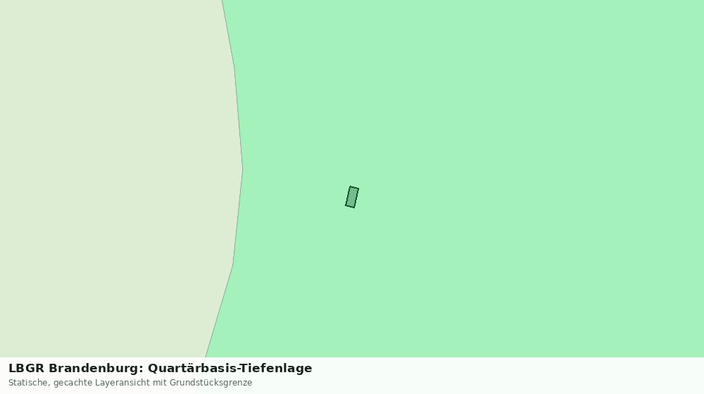 Statische Kartenansicht: LBGR Brandenburg: Quartärbasis-Tiefenlage