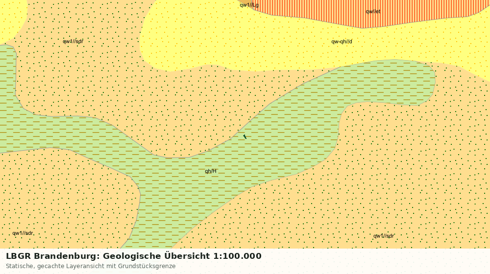 Statische Kartenansicht: LBGR Brandenburg: Geologische Übersicht 1:100.000