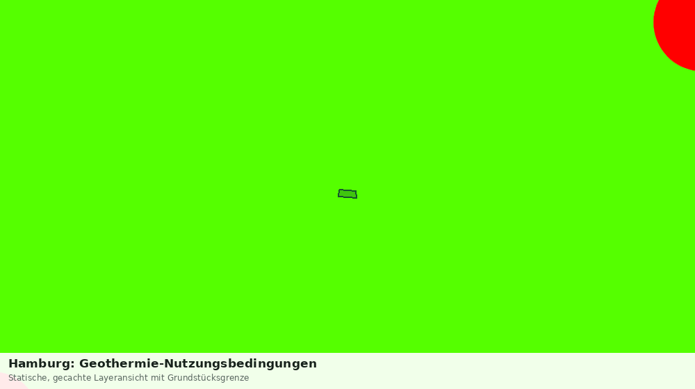 Statische Kartenansicht: Hamburg: Geothermie-Nutzungsbedingungen