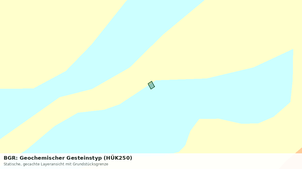 Statische Kartenansicht: BGR: Geochemischer Gesteinstyp (HÜK250)