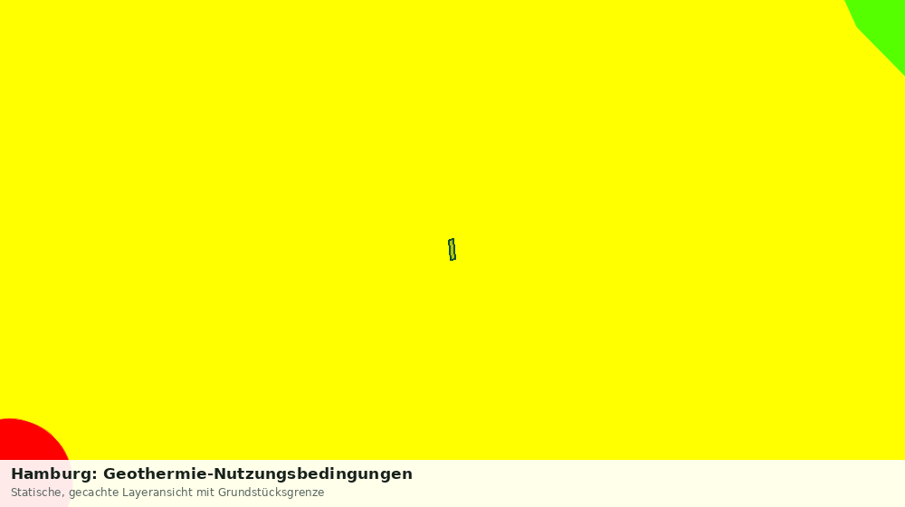 Statische Kartenansicht: Hamburg: Geothermie-Nutzungsbedingungen