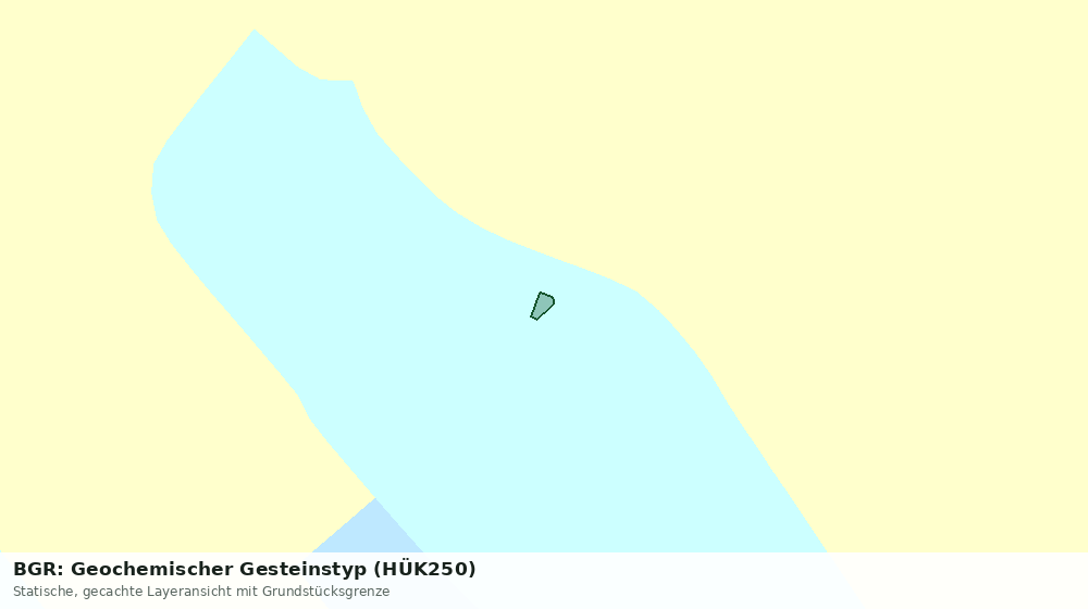 Statische Kartenansicht: BGR: Geochemischer Gesteinstyp (HÜK250)
