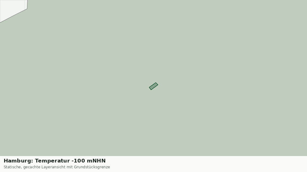 Statische Kartenansicht: Hamburg: Temperatur -100 mNHN