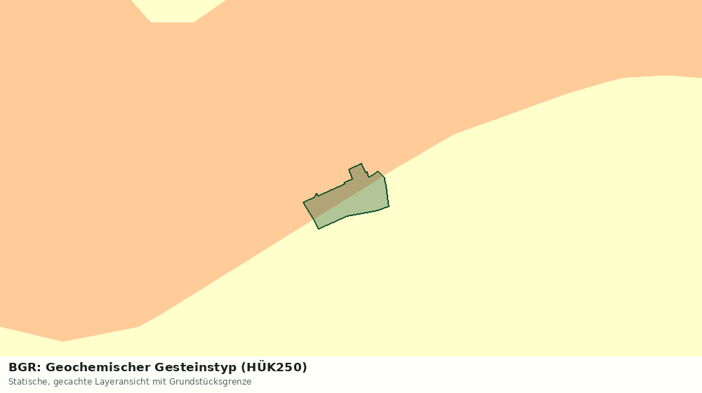 Statische Kartenansicht: BGR: Geochemischer Gesteinstyp (HÜK250)