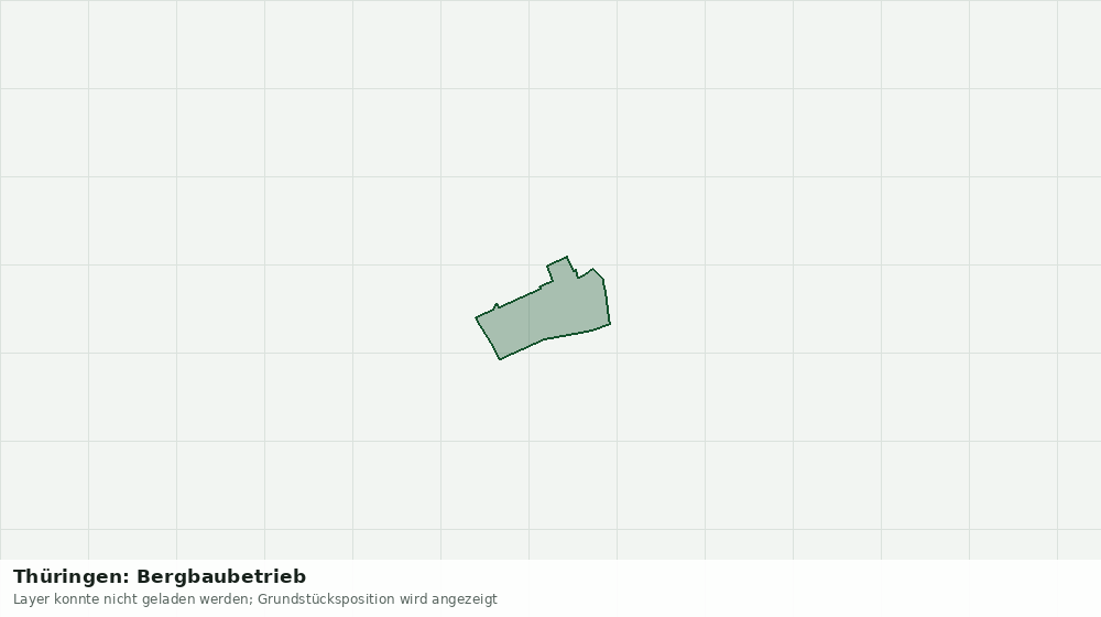 Statische Kartenansicht: Thüringen: Bergbaubetrieb