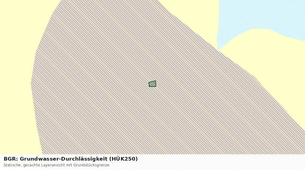 Statische Kartenansicht: BGR: Grundwasser-Durchlässigkeit (HÜK250)