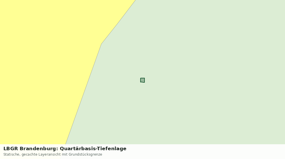 Statische Kartenansicht: LBGR Brandenburg: Quartärbasis-Tiefenlage