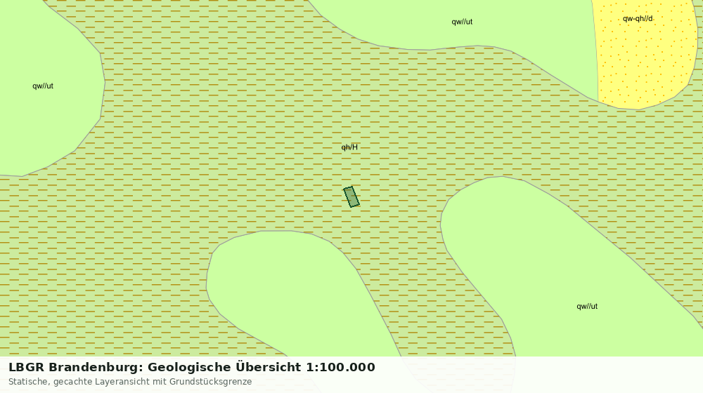 Statische Kartenansicht: LBGR Brandenburg: Geologische Übersicht 1:100.000