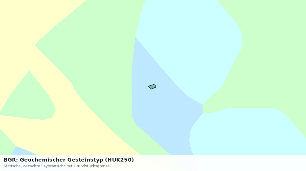 Statische Kartenansicht: BGR: Geochemischer Gesteinstyp (HÜK250)