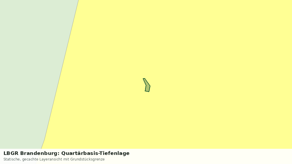 Statische Kartenansicht: LBGR Brandenburg: Quartärbasis-Tiefenlage
