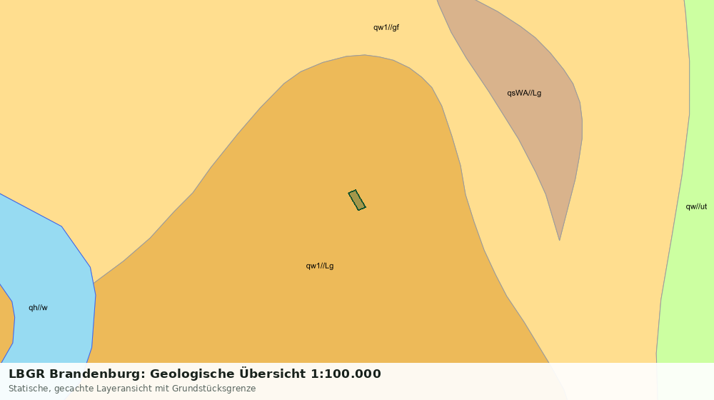 Statische Kartenansicht: LBGR Brandenburg: Geologische Übersicht 1:100.000