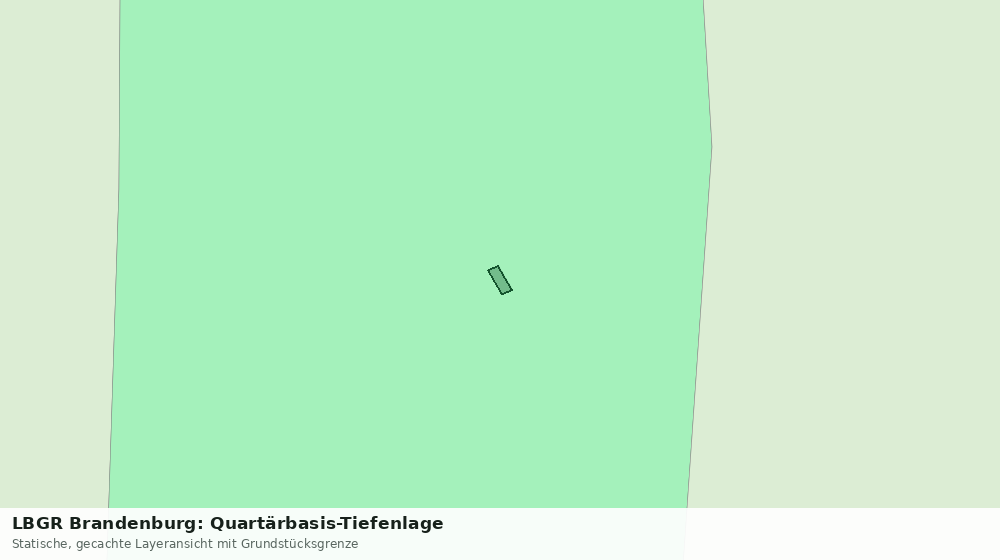 Statische Kartenansicht: LBGR Brandenburg: Quartärbasis-Tiefenlage