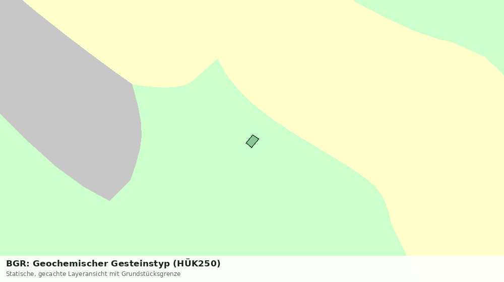 Statische Kartenansicht: BGR: Geochemischer Gesteinstyp (HÜK250)