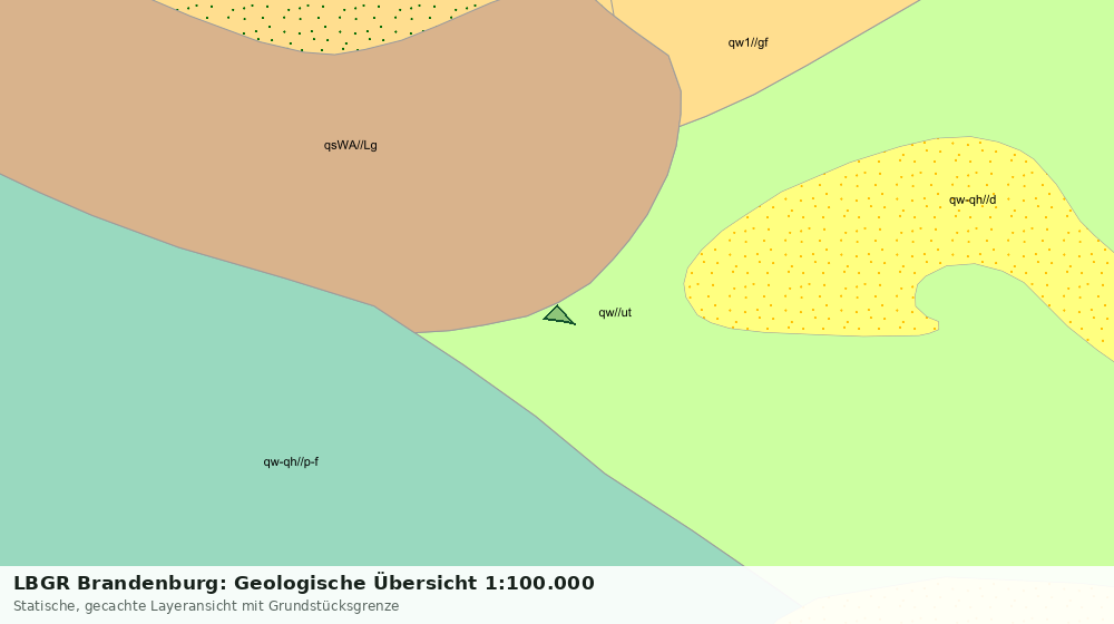 Statische Kartenansicht: LBGR Brandenburg: Geologische Übersicht 1:100.000