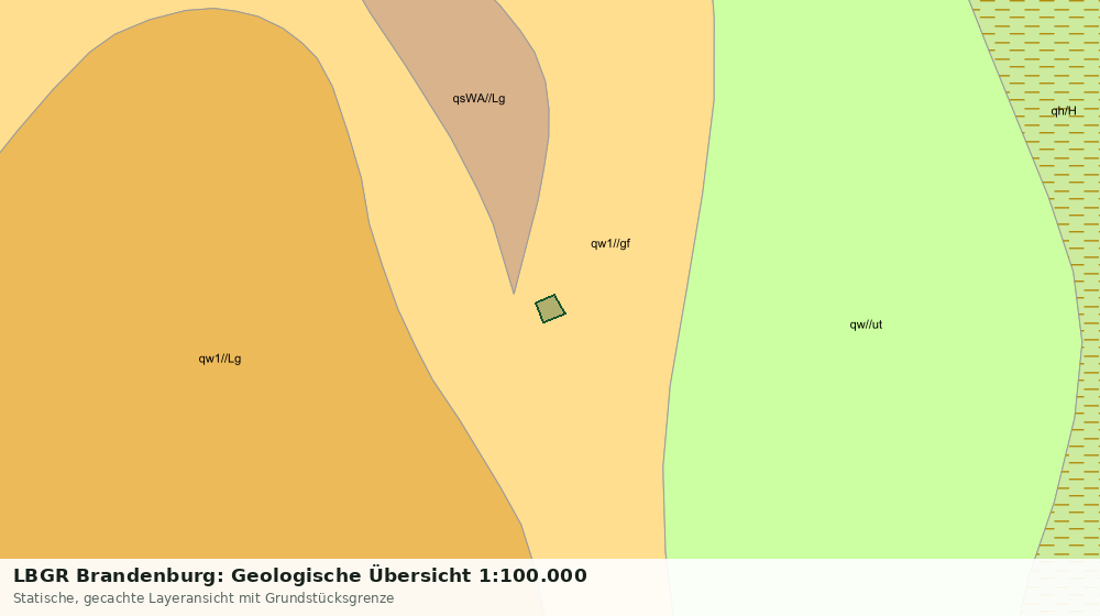 Statische Kartenansicht: LBGR Brandenburg: Geologische Übersicht 1:100.000