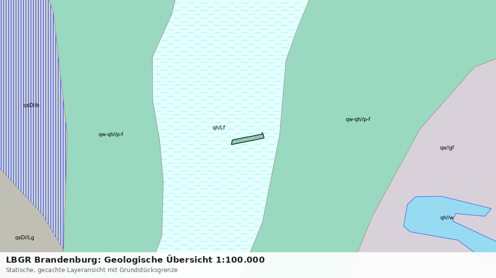 Statische Kartenansicht: LBGR Brandenburg: Geologische Übersicht 1:100.000