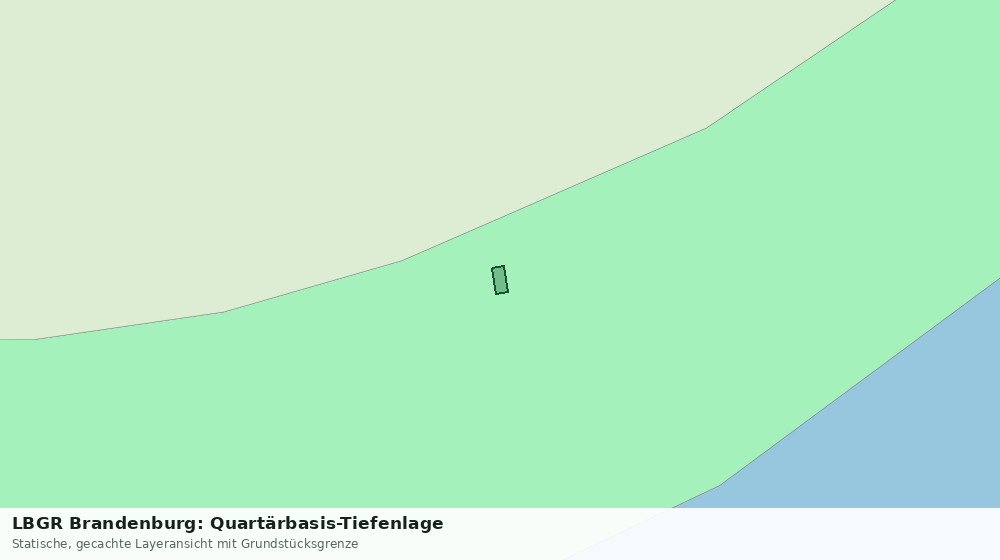 Statische Kartenansicht: LBGR Brandenburg: Quartärbasis-Tiefenlage