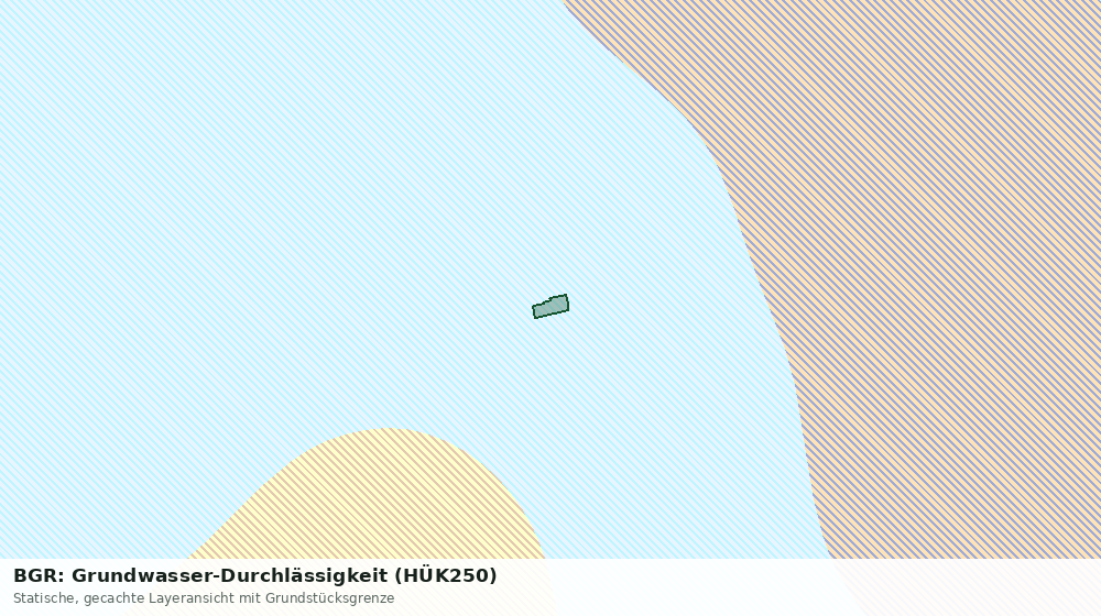Statische Kartenansicht: BGR: Grundwasser-Durchlässigkeit (HÜK250)