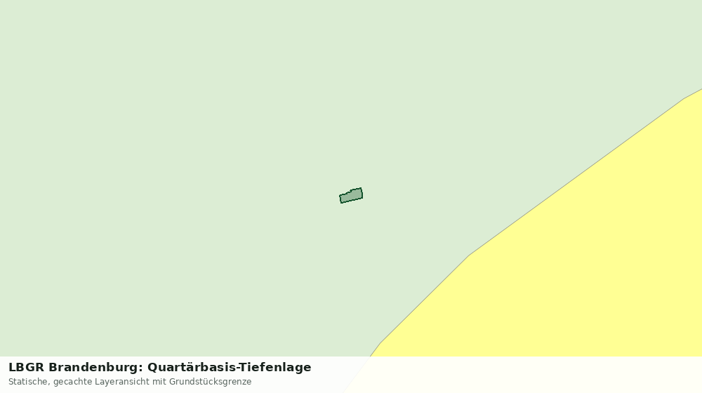 Statische Kartenansicht: LBGR Brandenburg: Quartärbasis-Tiefenlage