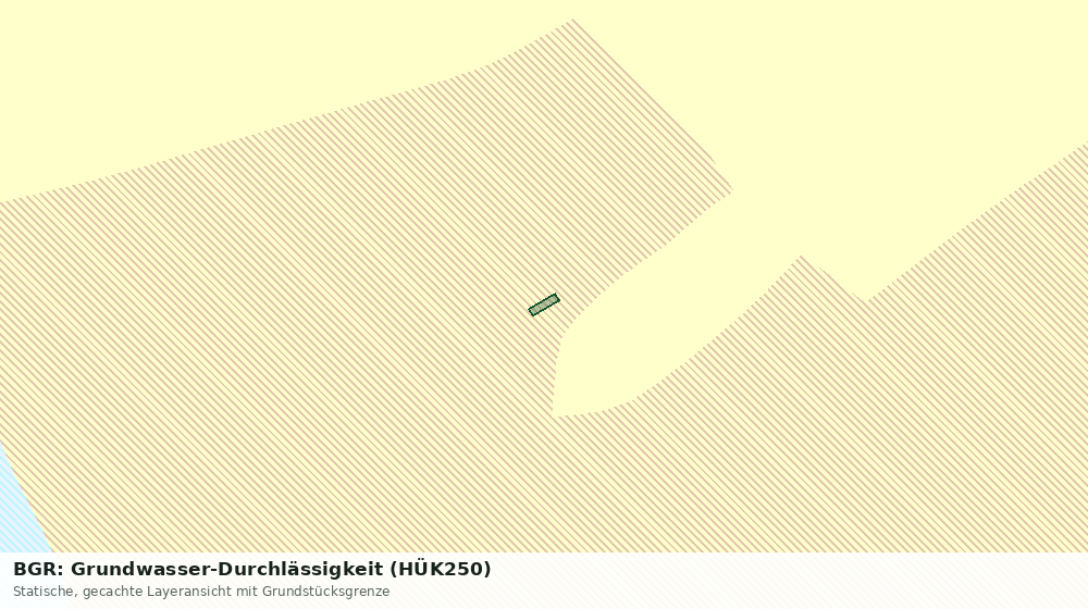Statische Kartenansicht: BGR: Grundwasser-Durchlässigkeit (HÜK250)