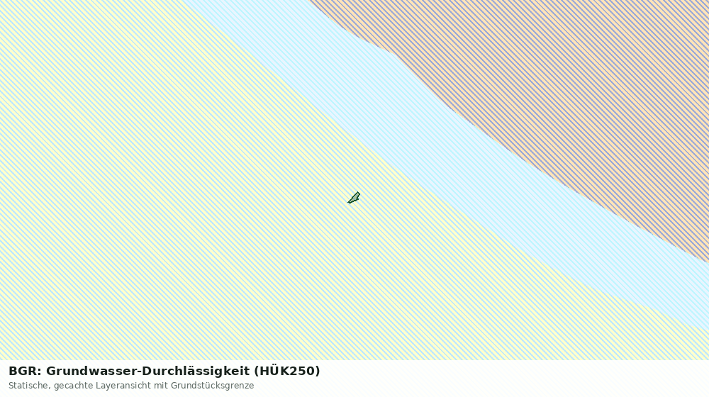 Statische Kartenansicht: BGR: Grundwasser-Durchlässigkeit (HÜK250)