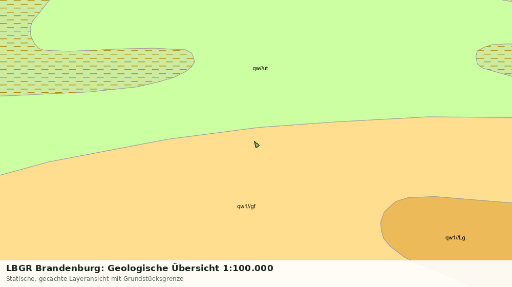 Statische Kartenansicht: LBGR Brandenburg: Geologische Übersicht 1:100.000