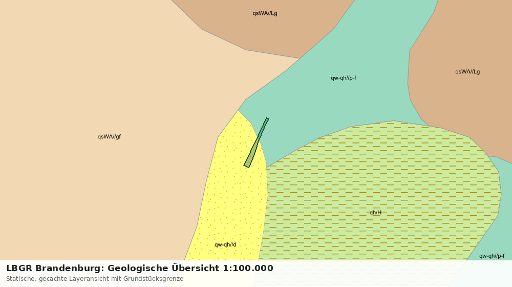 Statische Kartenansicht: LBGR Brandenburg: Geologische Übersicht 1:100.000