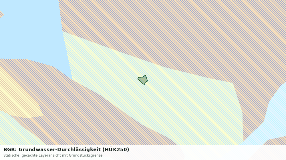 Statische Kartenansicht: BGR: Grundwasser-Durchlässigkeit (HÜK250)