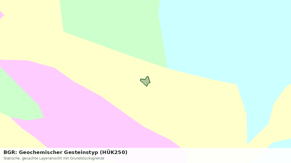 Statische Kartenansicht: BGR: Geochemischer Gesteinstyp (HÜK250)