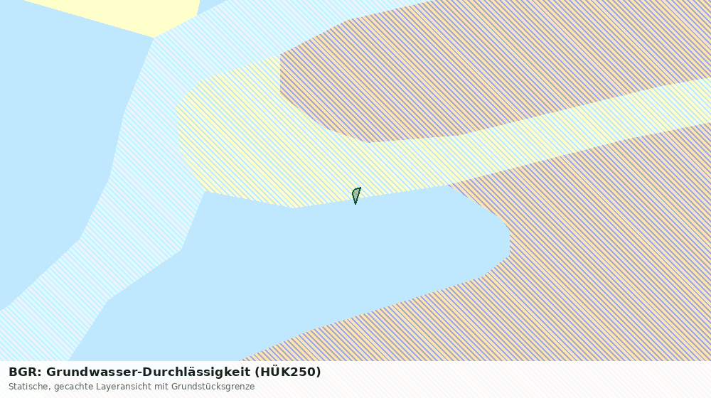 Statische Kartenansicht: BGR: Grundwasser-Durchlässigkeit (HÜK250)