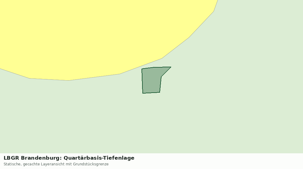 Statische Kartenansicht: LBGR Brandenburg: Quartärbasis-Tiefenlage